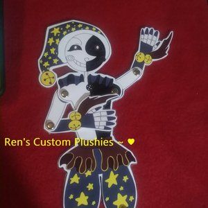 Custom Made Laminate Anime Manga Videogame Fnaf Daycare Attendant Moon PaperDoll
